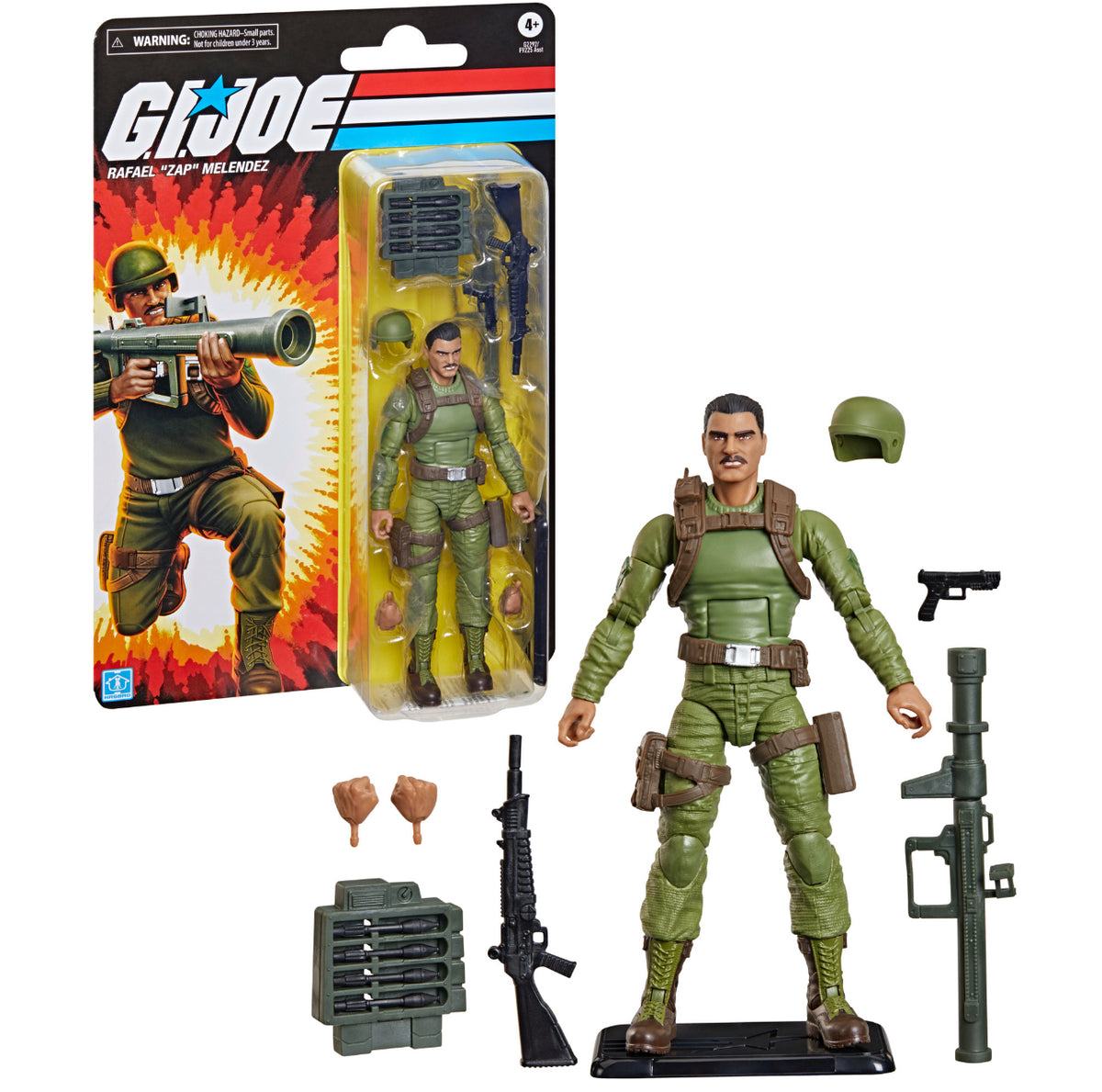 GI Joe Classified Rafael “Zap” Melendez - Retro Cardback Action