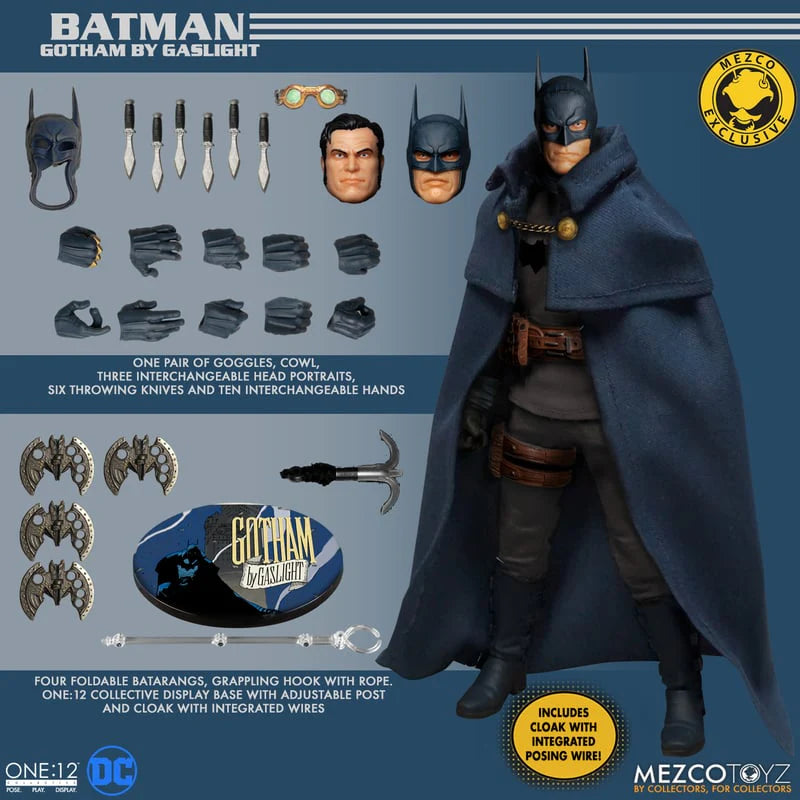 One:12 Collective - Gotham By Gaslight Batman - Mezco – eCollectibles One:12 Collective - Gotham By Gaslight Batman - Mezco – eCollectibles