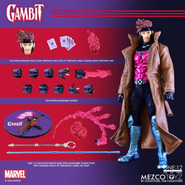 x-men　ガンビット　ワン12コレクティブ　mezco　1/12　フィギュア One:12 Collective Gambit | Mezco Toyz