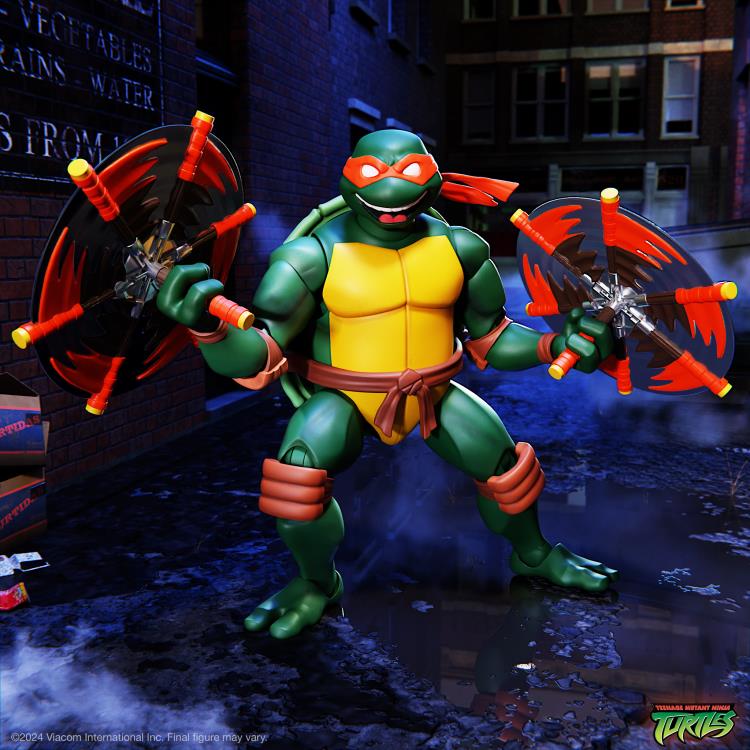 Teenage Mutant Ninja Turtles Super7 Michelangelo (Glow in the Dark - Ultimates