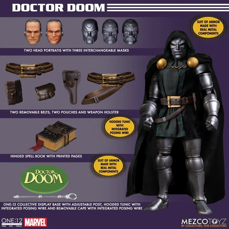 mezco メズコ　ワン12 ドクタードゥーム doctor doom mezco メズコ ワン12 ドクタードゥーム doctor doom One:12 Collective