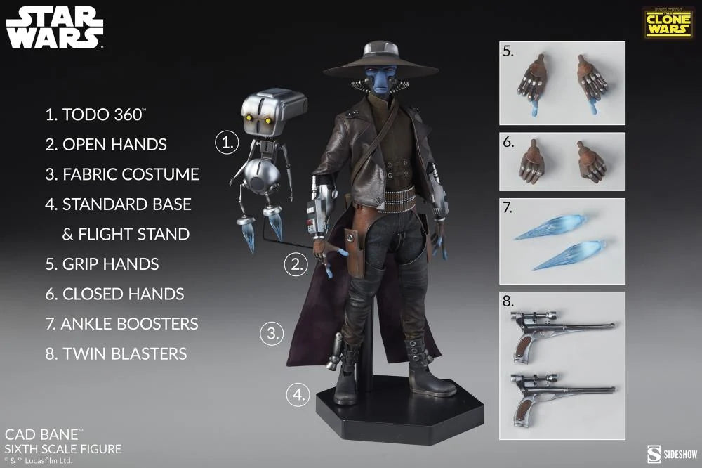 Star Wars: The Clone Wars - Cad Bane and Todo 360 - Sideshow