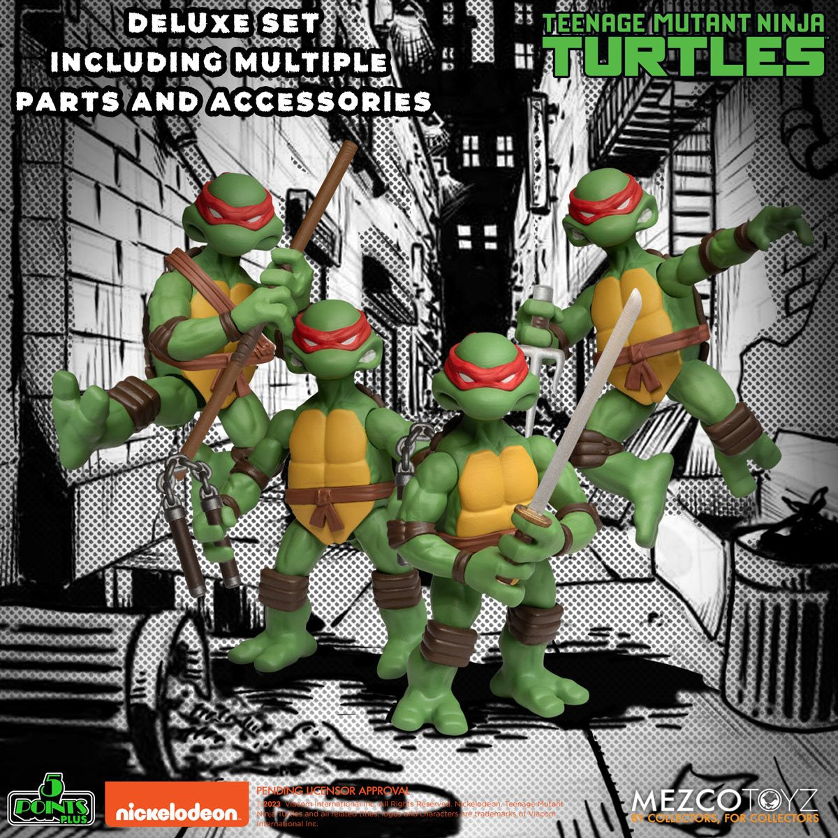 TMNT - 5 Points Mirage TMNT Set - Mezco – eCollectibles
