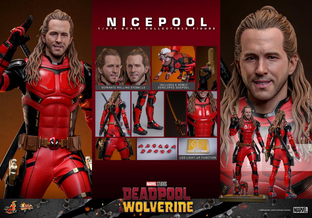 Deadpool ディーパースファクトリー ガレージ和 #12 中古品 Deadpool & Wolverine - Nice Pool - MMS788 - Hot Toys – eCollectibles