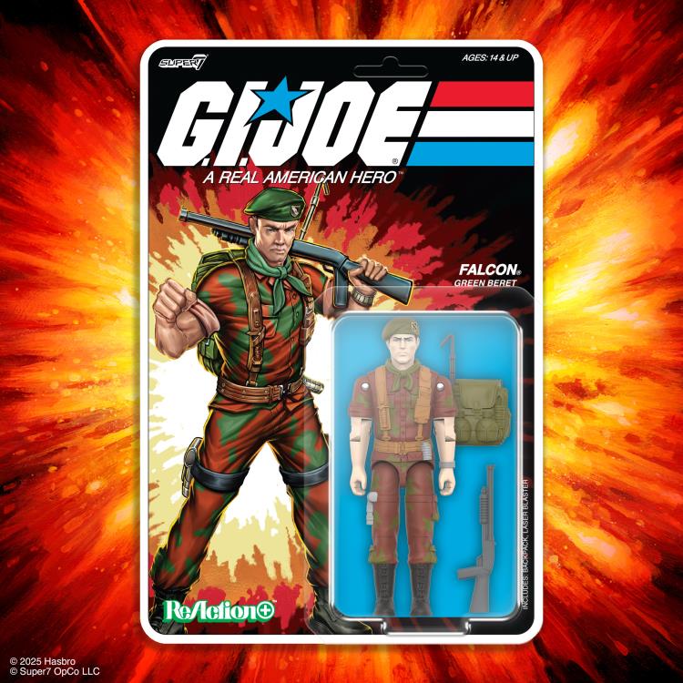 GI Joe O-Ring - Lt Falcon (Green Beret) - Super7 ReAction