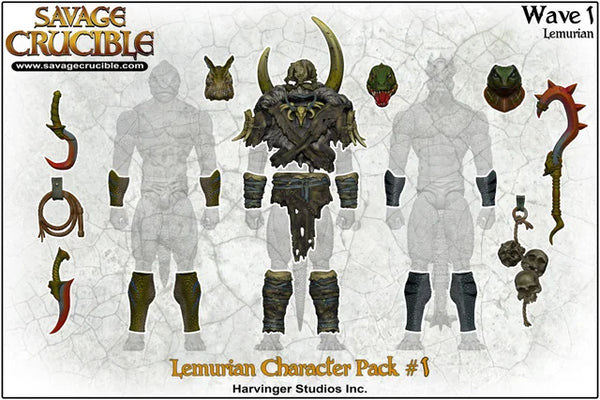 Savage Crucible - Lemurian Character Pack 1 - Wave One (7331673440432)