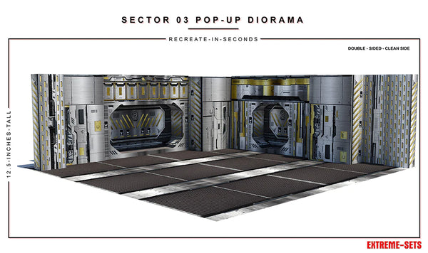 Extreme Sets - Sector 3 Docking Bay Pop-Up Diorama - 1/12 Scale (7263907414192)