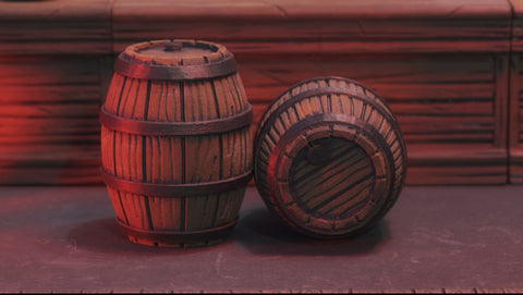Figgie Smalls - 1/12 Scale Barrel - Printed and Painted (7921291165872)