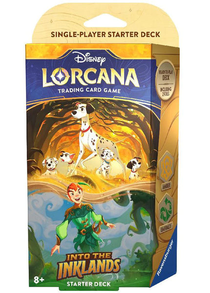 Disney Lorcana - Amber and Emerald Starter Deck - Pongo and Peter Pan - Into The Inklands (7495951057072)