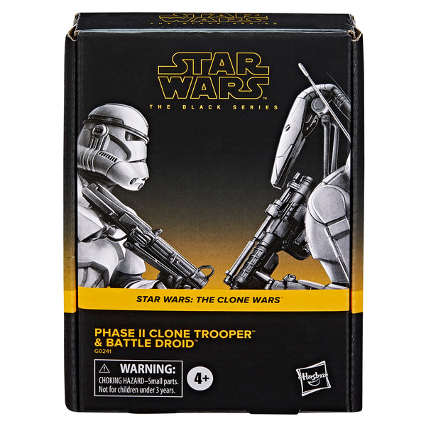 Star Wars The Black Series - Phase 2 Clone Trooper and Battle Droid - The Clone Wars (7513883214000)