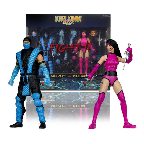 Mortal Kombat Klassics - Sub-Zero vs Mileena 2 Pack - McFarlane