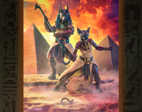 Figura Obscura - Anubis and Bastet - Gods of Ancient Egypt (7621086675120)