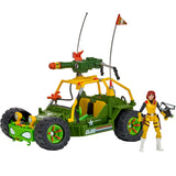 TMNT x GI Joe - A.W.E. Shell-Striker with April as Scarlett - Playmates