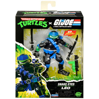 TMNT x GI Joe - Leonardo as Snake Eyes - Playmates