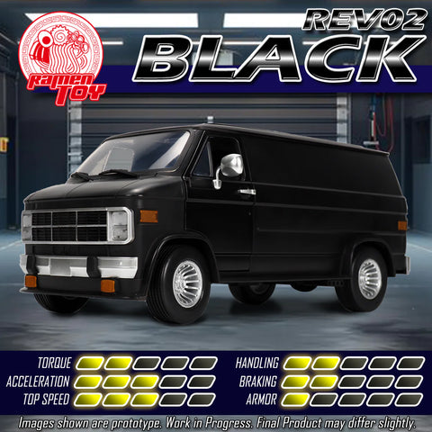 Ramen Toys - Black Ramen Economical Van - 1/12 - Rev 02 (7729947377840)