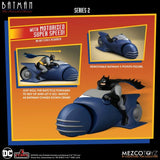 Batman: The Animated Series - Batman and Batcycle Set - 5 Points - Mezco (7760685858992)