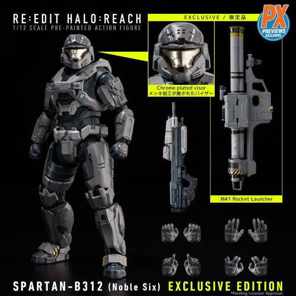 SPARTAN-B312 (Noble Six) 「HALO：REACH」 Halo: Reach - Spartan B312 (Noble Six) - 1000 Toys