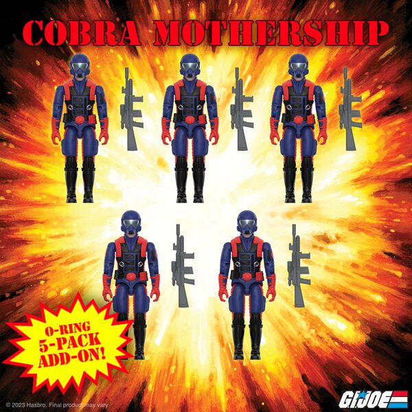 GI Joe O-Ring - Cobra Viper 5 Pack (Mothership Add-On) - Super7 Exclusive (7396740694192)