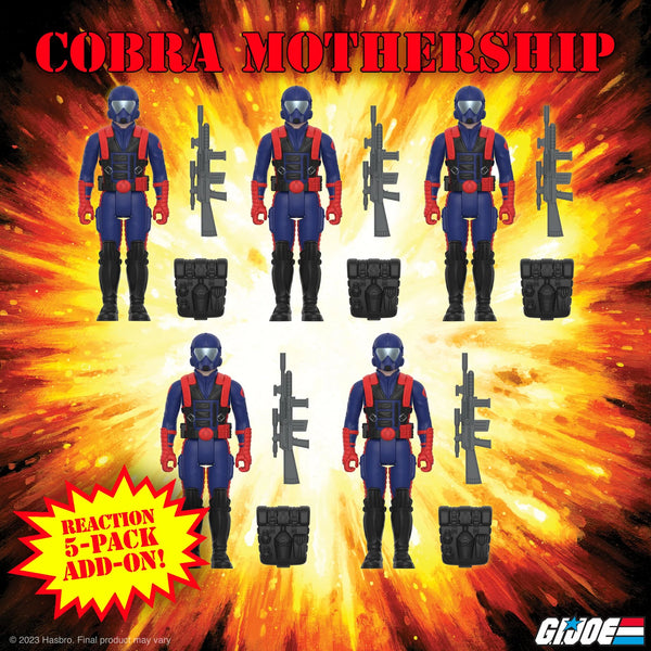 GI Joe ReAction - Cobra Viper 5 Pack (Mothership Add-On) - Super7 Exclusive (7396743479472)