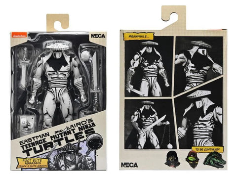 TMNT - Elite Foot Assassin (Black and White) - Mirage Comics - NECA (7851404787888)