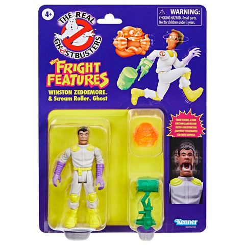 The Real Ghostbusters - Winston Zeddemore and Scream Roller Ghost - Kenner Classics (7441714282672)