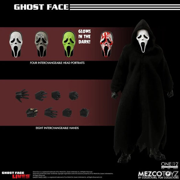 mezco one12collective ghost face 未開封品 One:12 Collective - Ghostface - Scream - Mezco – eCollectibles