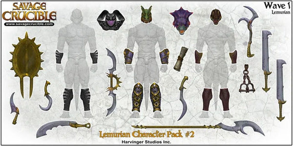 Savage Crucible - Lemurian Character Pack 2 - Wave One (7331673637040)