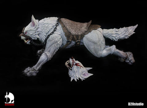 Giant White Wolf (Basic) - D20 Studios - (7033515016368)