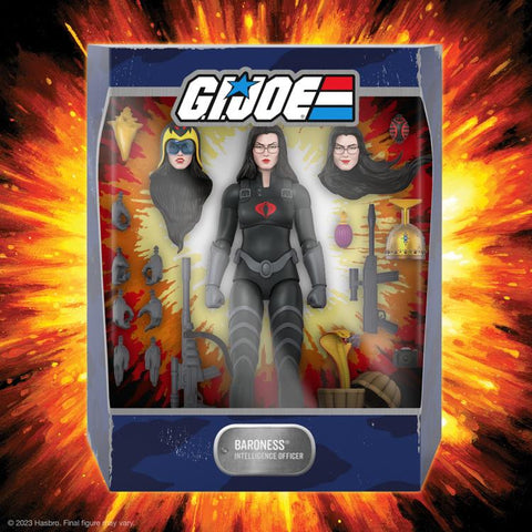 GI Joe Ultimates - Baroness (Black Suit) - Super7 (7324940894384)