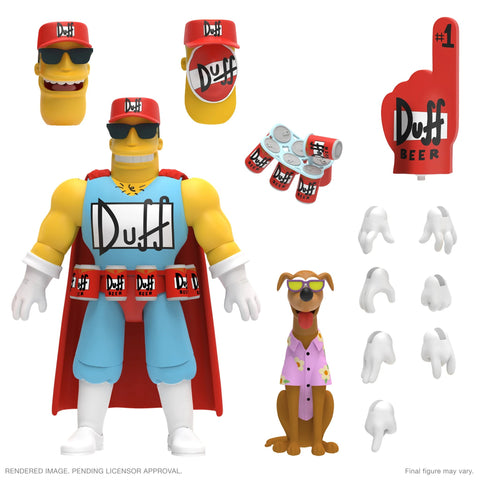 The Simpsons - Duffman - Super7 Ultimates (7012302225584)