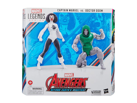 Marvel Legends - Captain Marvel and Dr Doom - 60th Anniversary Avengers (7324939419824)