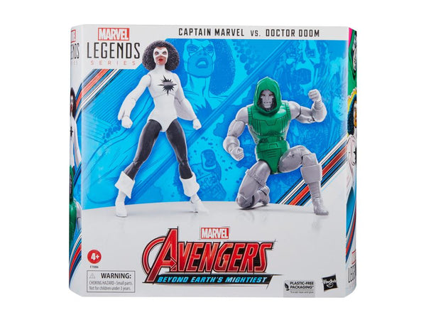 Marvel Legends - Captain Marvel and Dr Doom - 60th Anniversary Avengers (7324939419824)