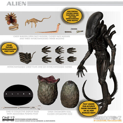 MEZCO　ONE:12 ALIEN メズコ　ワン 12　エイリアン　フィギュア Mezco Alien One:12 Collective Deluxe Action Figure Alien