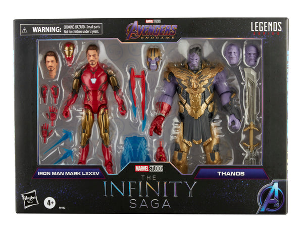 Marvel Legends - Iron Man Mark LXXXV (85) and Thanos - The Infinity Saga (6662422134960)